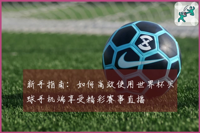 新手指南：如何高效使用世界杯买球手机端享受精彩赛事直播