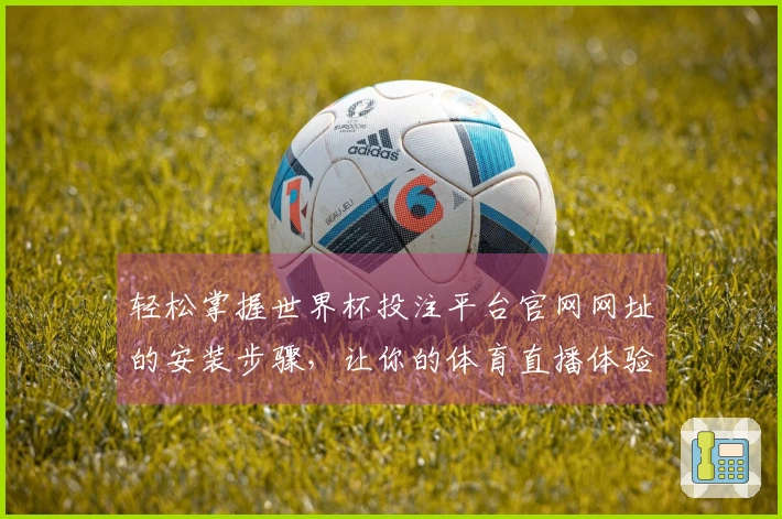 轻松掌握世界杯投注平台官网网址的安装步骤，让你的体育直播体验更畅快